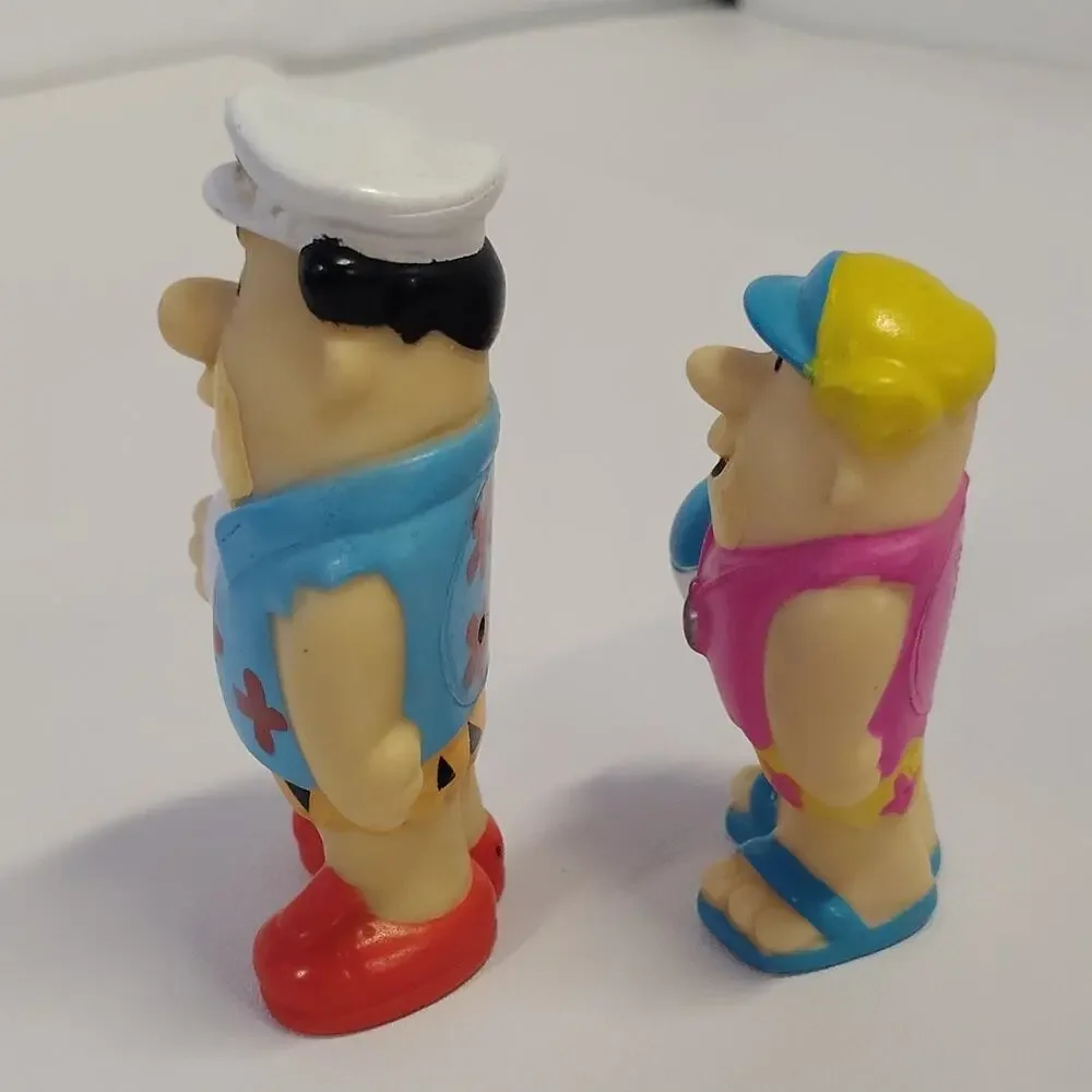 Hanna-Barbera The Flintstones Beach Figurines Set 1990 PVC 3